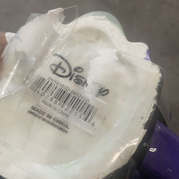 Disney Maleficent Mug With Topper New with tiny Chip Villains 5" x 7 " Purple - Picture 6 of 11